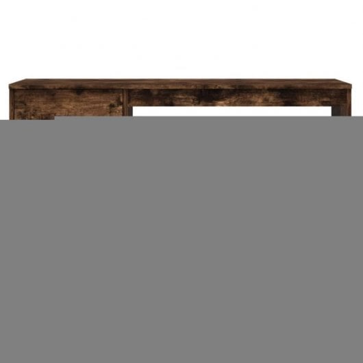 Vidaxl Secretária e Gaveta Contraplacado Carvalho Fumado 115x50x75 Cm
