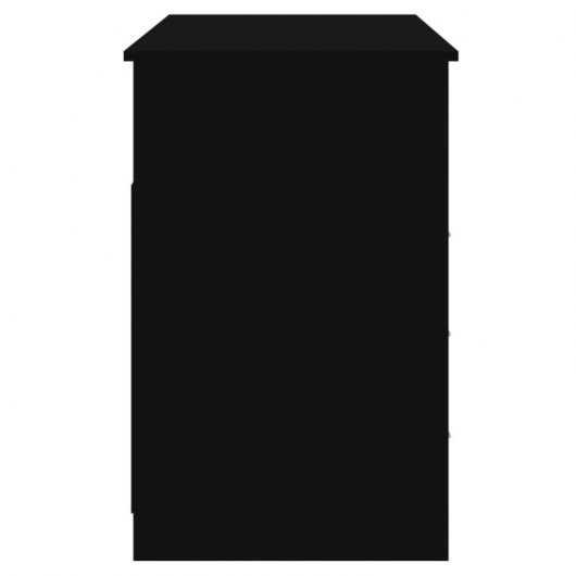 Vidaxl tiroirs de bureau contreplaqué noir 102x50x76 Cm