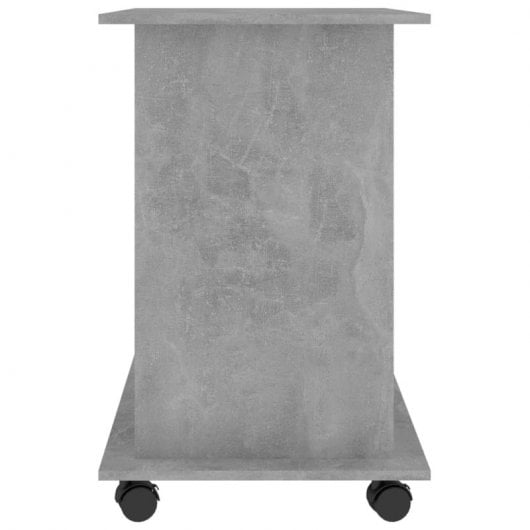 Vidaxl Tavolo per Computer in Compensato Grigio Cemento 80x50x75 cm