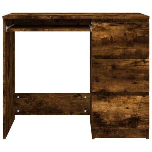 Mesa de contraplacado Vidaxl Carvalho fumado 90x45x76 cm