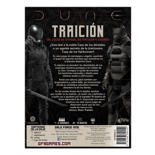 Gioco da tavolo Asmodee Dune: Tradimento per 4-8 giocatori, deduzione sociale