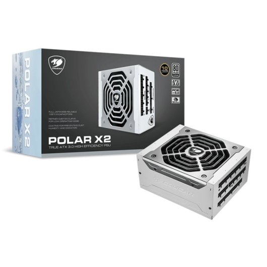 Cougar Polar X2 1200 W PCIe 5.0 80 Plus Platinum completamente modulare