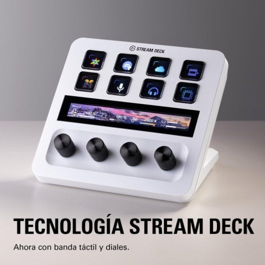 Elgato Stream Deck+ Mezaclador de Audio Streaming Blanco