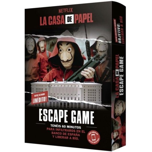 Jeu d'évasion Asmodee La Casa de Papel Escape Game 2 2-8 joueurs