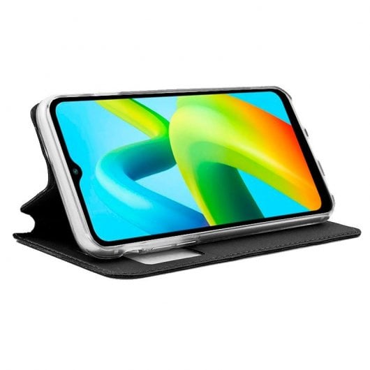 Custodia Flip Cover nera liscia e fantastica per Xiaomi Redmi A1 Plus/A2 Plus
