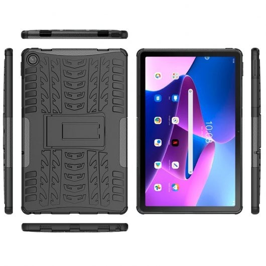 Coole schwarze Hartschalenhülle für Lenovo Tab M10 Plus Gen 3