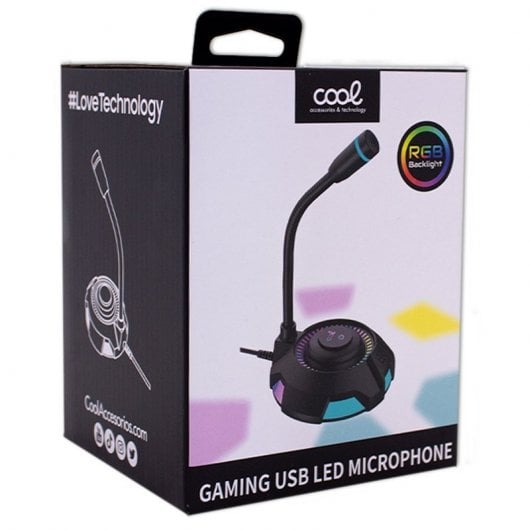 Cool Micrófono Gaming USB LED RGB