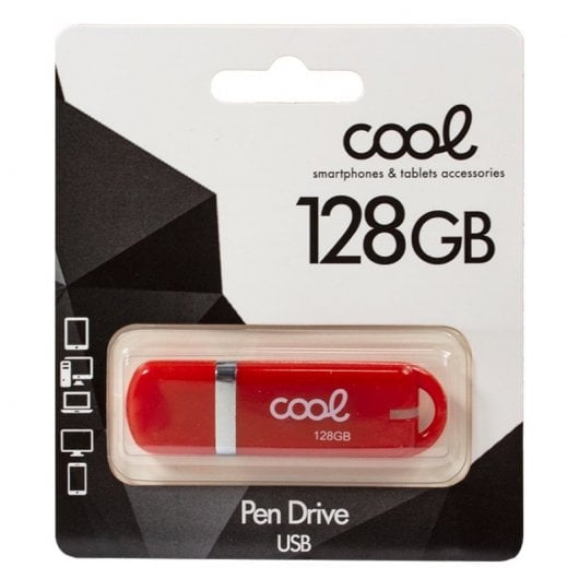 Cool Cover Pen Drive USB 2.0 128GB Rojo