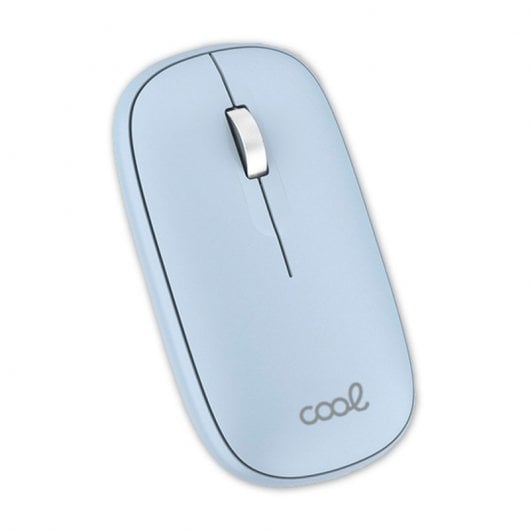 Fantastico mouse wireless sottile 2 in 1 (Bluetooth + adattatore USB) Azzurro