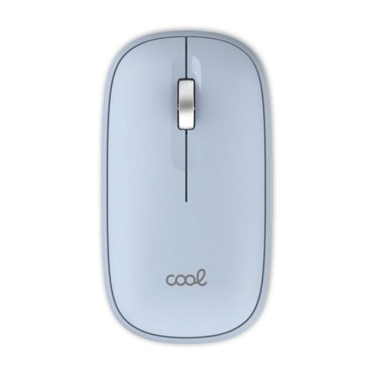 Fantastico mouse wireless sottile 2 in 1 (Bluetooth + adattatore USB) Azzurro