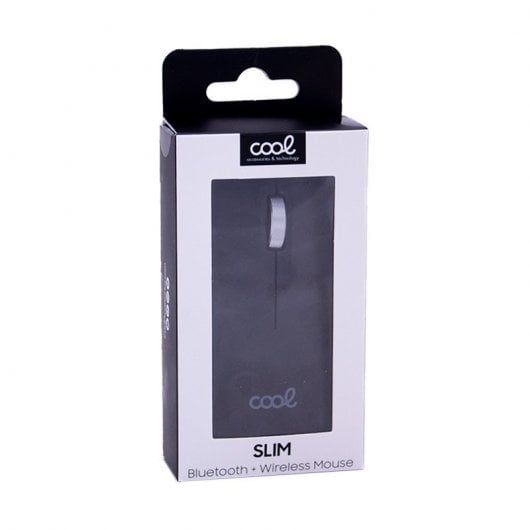 Fantastico mouse wireless sottile 2 in 1 (Bluetooth + adattatore USB) Nero