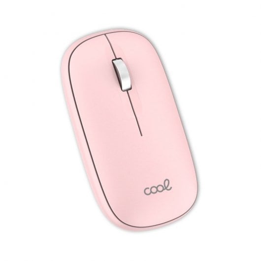 Souris sans fil Cool Slim 2 en 1 (Bluetooth + Adaptateur USB) Rose