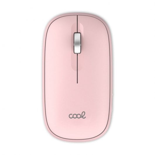Souris sans fil Cool Slim 2 en 1 (Bluetooth + Adaptateur USB) Rose