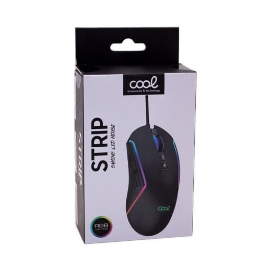 Mouse da gioco USB Cool Strip RGB Nero