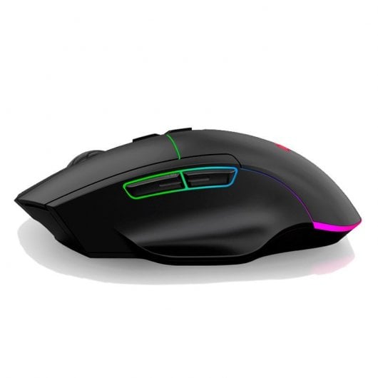 Mouse wireless Cool Lagoon + Bluetooth 2 in 1 LED da gioco RGB Nero