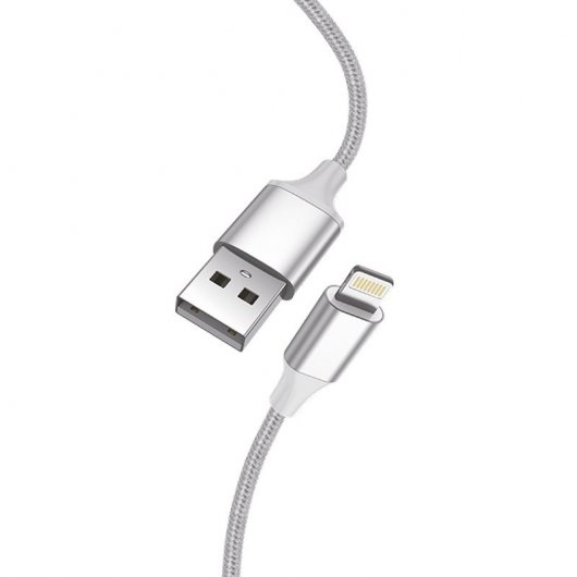 Cool Nylon Cable Lightning 1.2m Blanco