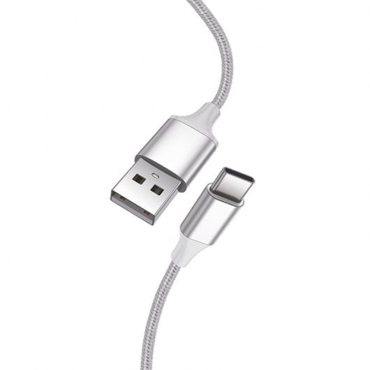 Fantastico cavo USB-C in nylon da 1,2 m bianco