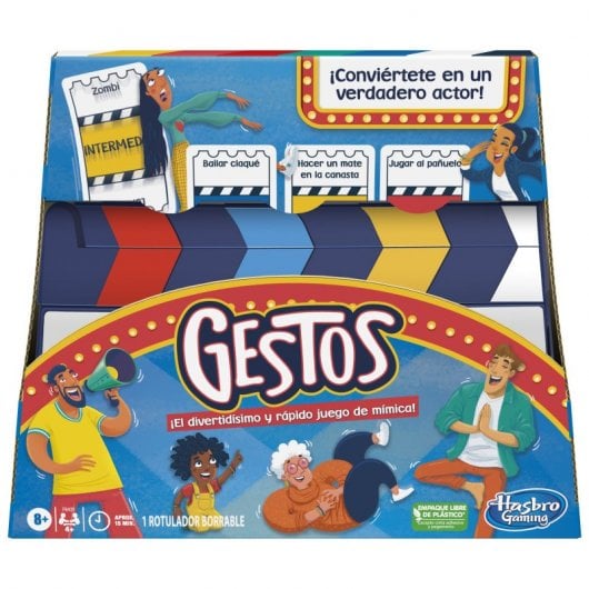 Hasbro Gaming Gestures Versão Espanhola Jogo de Tabuleiro