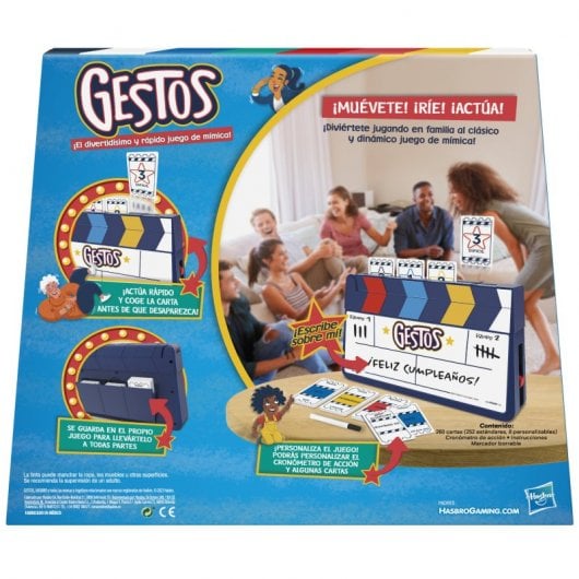 Hasbro Gaming Gestures Versão Espanhola Jogo de Tabuleiro