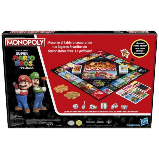 Hasbro Gaming Monopoly Movie The Super Mario Bros. Brettspiel in spanischer Version