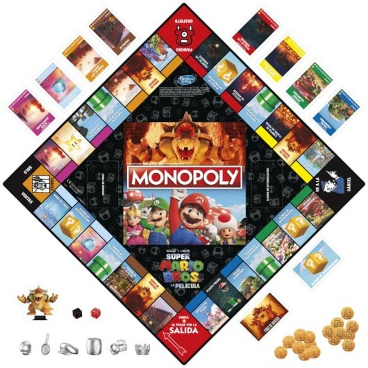 Hasbro Gaming Monopoly Movie The Super Mario Bros. Brettspiel in spanischer Version
