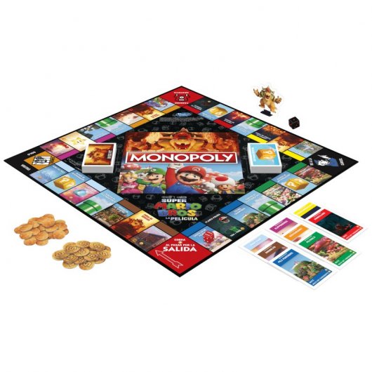 Hasbro Gaming Monopoly Movie Il gioco da tavolo in versione spagnola di Super Mario Bros