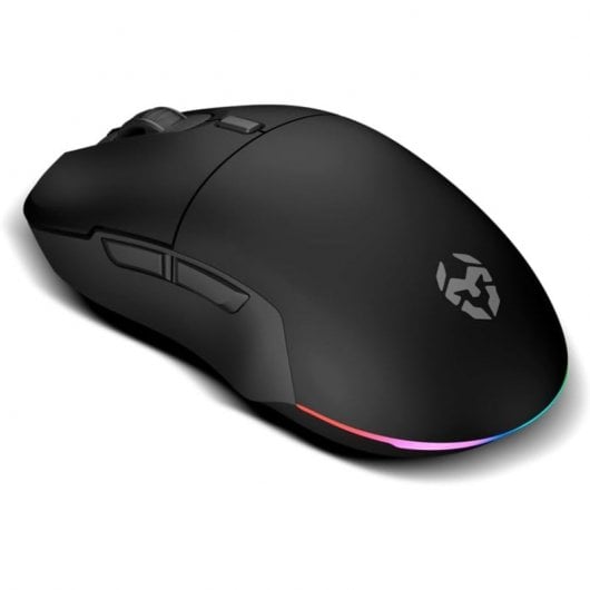 Souris de jeu sans fil Krom Komet RVB noire 2400 DPI