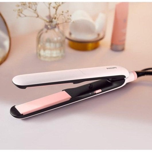 Piastra per Capelli Ceramica Tormalina Philips HP8321 210ºC Blocco Piastre Nero Rosa