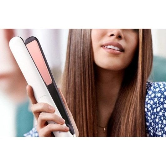 Piastra per Capelli Ceramica Tormalina Philips HP8321 210ºC Blocco Piastre Nero Rosa