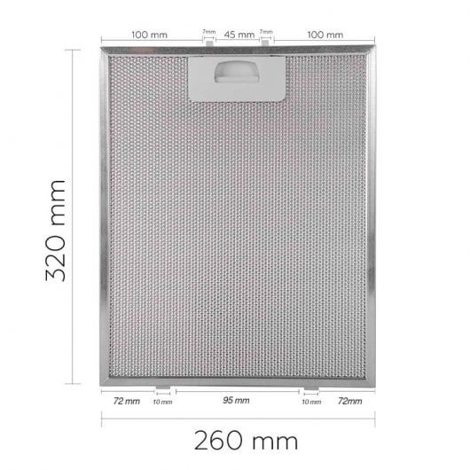Filtro Campana Extractora Teka 320x260 Mm (3 Unidades)