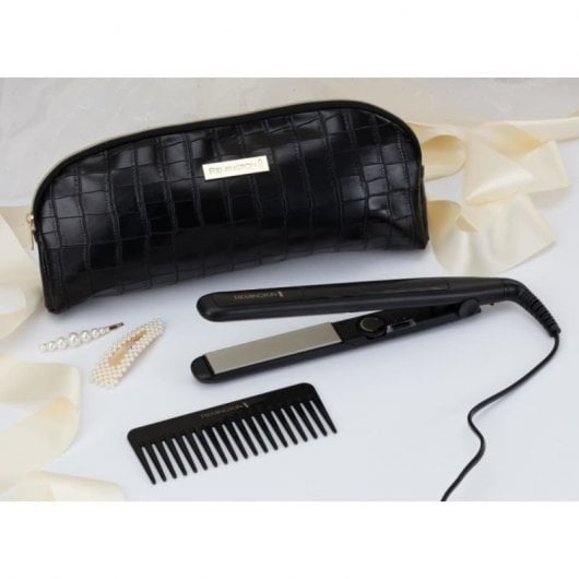 Set regalo Remington Style Edition piastra per capelli in ceramica con tormalina nera + accessori