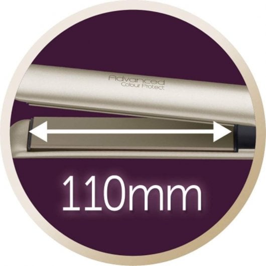 Lisseur à cheveux Remington S8605 Advanced Color Protect avec revêtement en céramique dorée