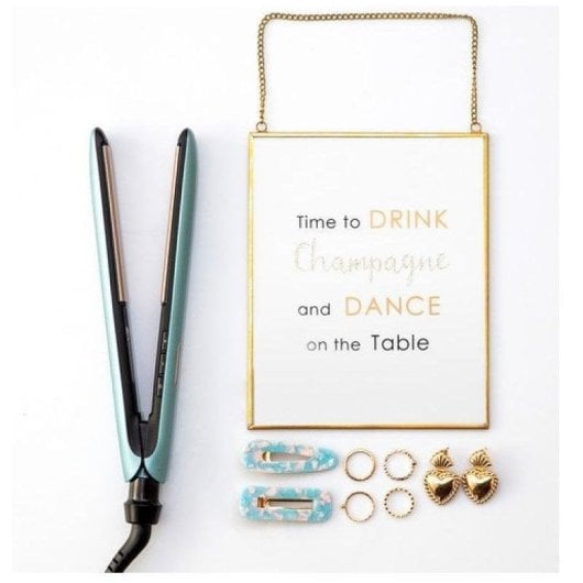 Prancha de Cabelo Cerâmica Profissional Remington Shine Therapy Pro S9300 230ºC 9 Definições Iónica Desligar Automático Azul