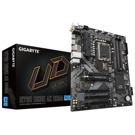 Carte mère Gigabyte B760 DS3H AX Intel B760 LGA 1700 DDR4 ATX WiFi 6E M.2 RAID