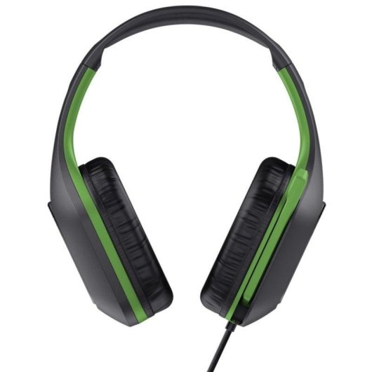Auriculares Trust GXT 415 Zirox con cable 3,5 mm para gaming, micrófono plegable, verdes