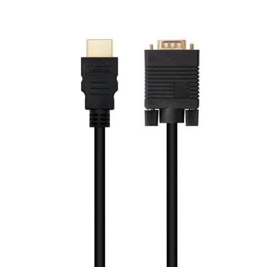 Nanocable 10.15.4348 cavo e adattatore video 1,8 m HDMI tipo A (Standard) VGA (D-Sub) Nero