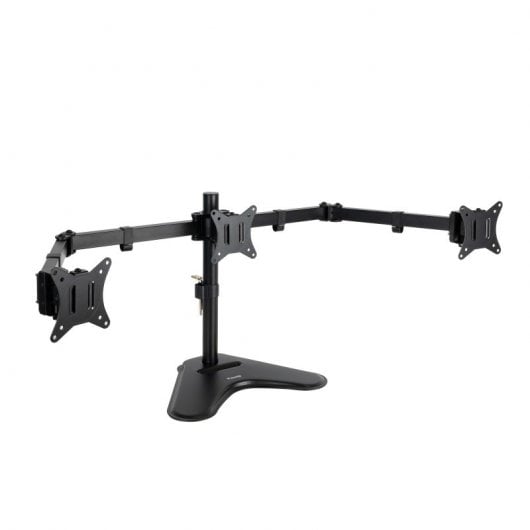 TooQ Soporte de Mesa para 3 Pantallas 17"-27" Negro