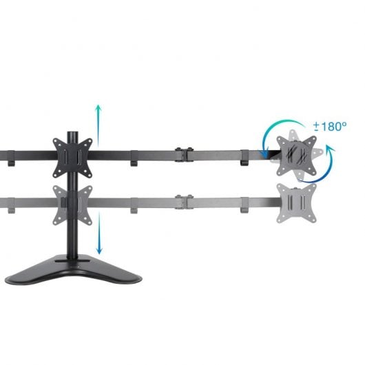 TooQ Soporte de Mesa para 3 Pantallas 17"-27" Negro