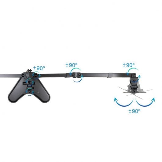 TooQ Soporte de Mesa para 3 Pantallas 17"-27" Negro