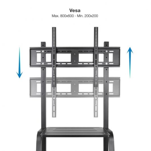 TooQ Coloso Soporte de Suelo con Ruedas para Pantallas 37"-100" Negro