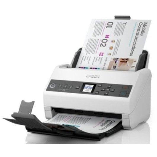 Escáner Epson WorkForce DS-730N dúplex LCD red 40 ppm 100 hojas
