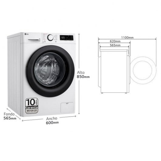 LG F4WR5009A6W Máquina de Lavar Roupa 9Kg A Branca