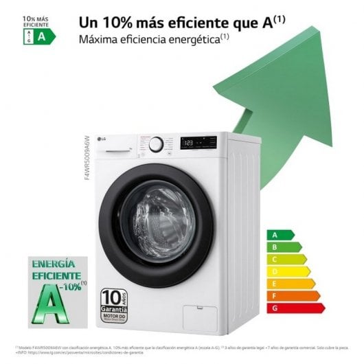 LG F4WR5009A6W Máquina de Lavar Roupa 9Kg A Branca