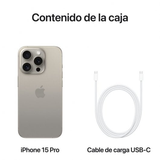 Apple iPhone 15 Pro 15,5 cm (6.1") Double SIM iOS 17 5G USB Type-C 1 To Titane