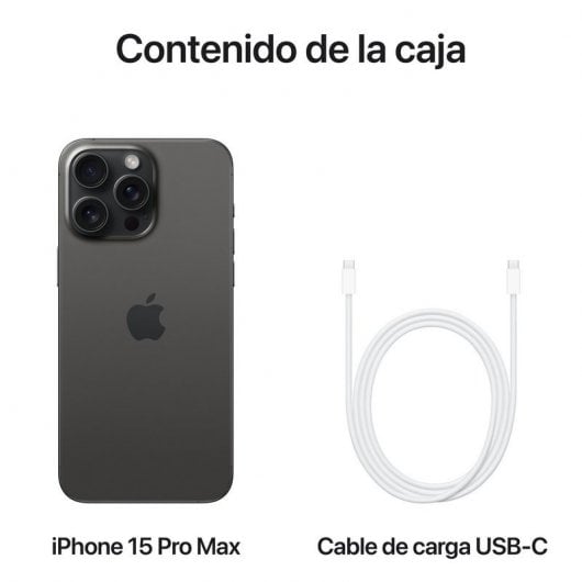 Apple iPhone 15 Pro Max 1TB Titanio Negro Libre