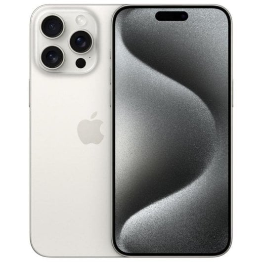 Apple iPhone 15 Pro Max 8GB 1TB 6.7" OLED 5G Dual SIM Câmera Tripla USB-C iOS 17 Titânio Branco