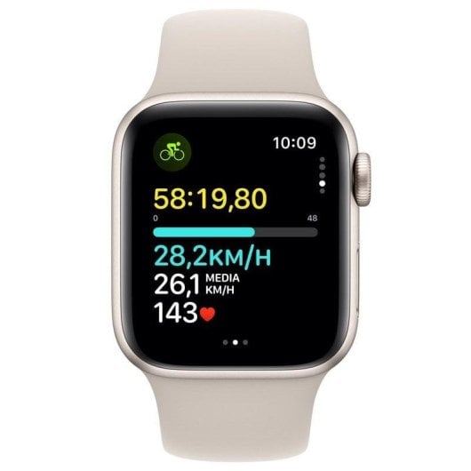 Apple Watch SE GPS 40mm Retina OLED Beige S/M Aluminio Resistente all'Acqua 50m Cardiofrequenzimetro
