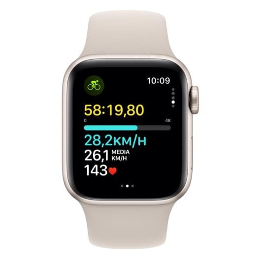 Apple Watch SE GPS 40mm Retina OLED Beige S/M Aluminio Resistente all'Acqua 50m Cardiofrequenzimetro