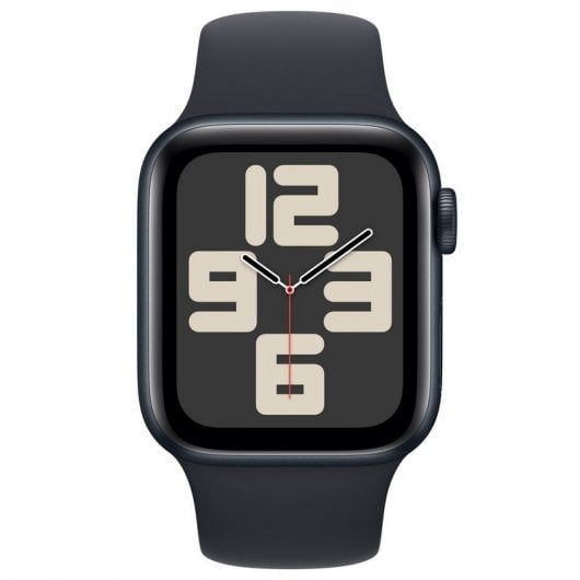 Apple Watch SE GPS 40mm Aluminium Minuit avec Bracelet Sport Minuit S/M