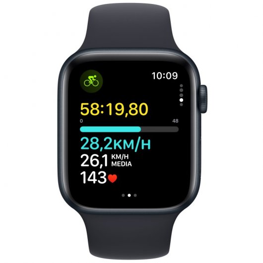 Apple Watch SE GPS + Cellular 44mm Aluminio Medianoche con Correa Deportiva Medianoche S/M